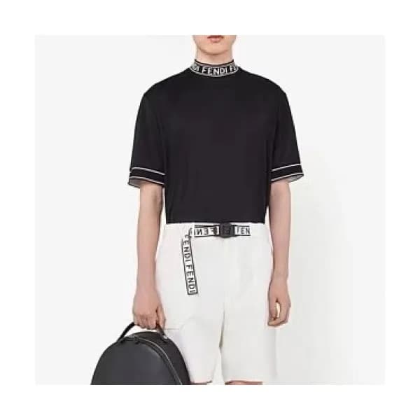 [펜디]Fendi 2021 Mens Logo Casual Short Sleeved Tshi… - 1