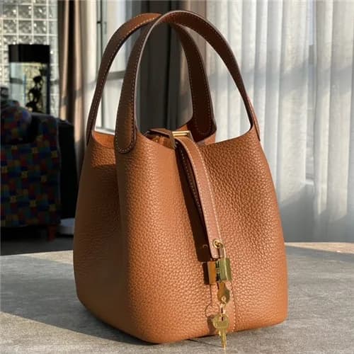 [에르메스]Hermes 2021 Women's Leather Bucket Tote … - 1