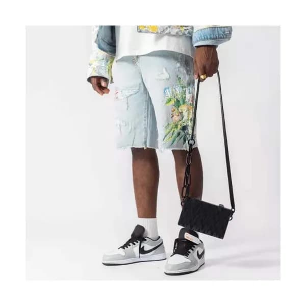 Amiri 2021 Mens Casual Denim Half Pants Blue - 아미리… - 1