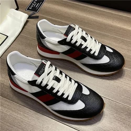 [매장판]Gucci 2021 Men's Leather Sneakers,GUCS143… - 1
