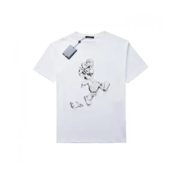 Louis vuitton Mm/Wm Logo Short Sleeved Tshirts Wh… - 1