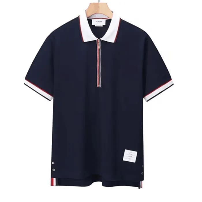 Thom Browne Mens Casual Short Sleeved Tshirts Bla… - 1