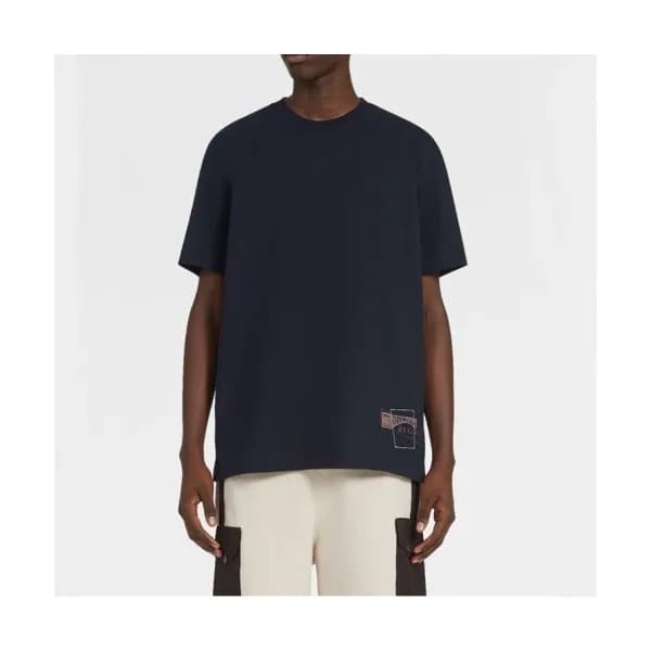 Ermenegildo Zegna Mens Business Short Sleeved Pol… - 1