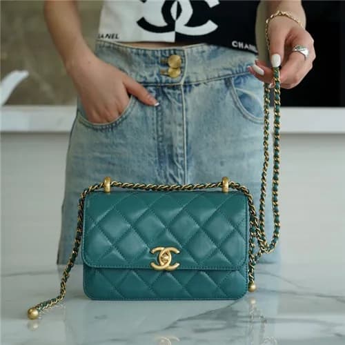 [럭셔리한]Chanel 2021 Women's Leather Cross Bag,19… - 1