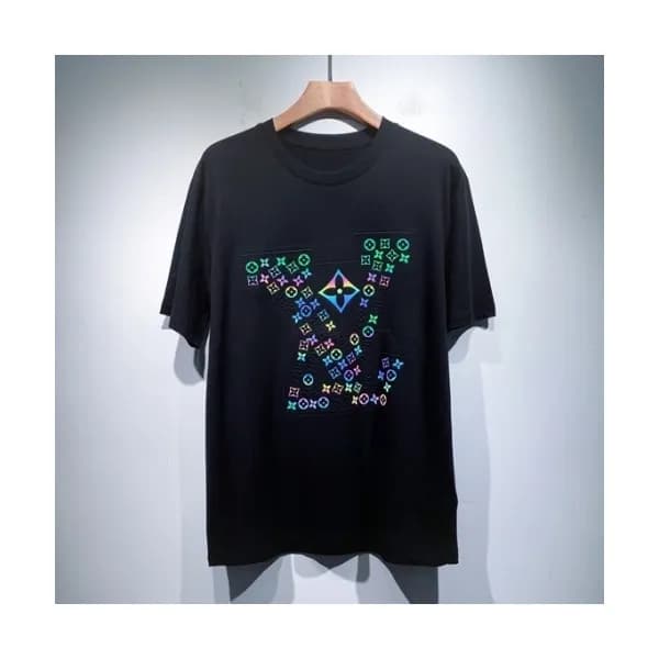Louis vuitton Mm/Wm Logo Short Sleeved Tshirts Bl… - 1