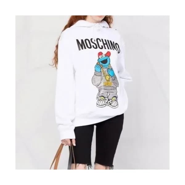 Moschino Mm/Wm Teddy Bear Cotton Hoodie White - 모… - 1
