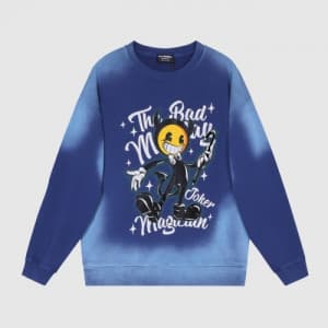 BAD MONDAY Mm/Wm Logo Oversize Cotton Thirts Blu…