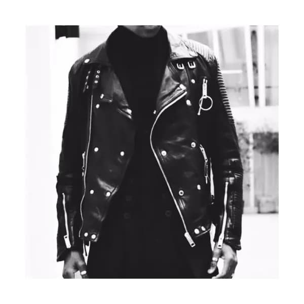 Burberry Mens Casual Leather Jackets Blakc - 버버리 … - 1