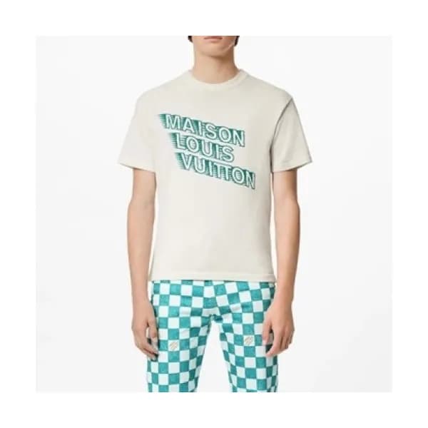 Louis vuitton Mm/Wm Logo Short Sleeved Tshirts Wh… - 1