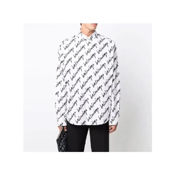 발렌시아가 트렌디 남성 화이트 셔츠 - Mens White Tshirts - bal0140… - 1