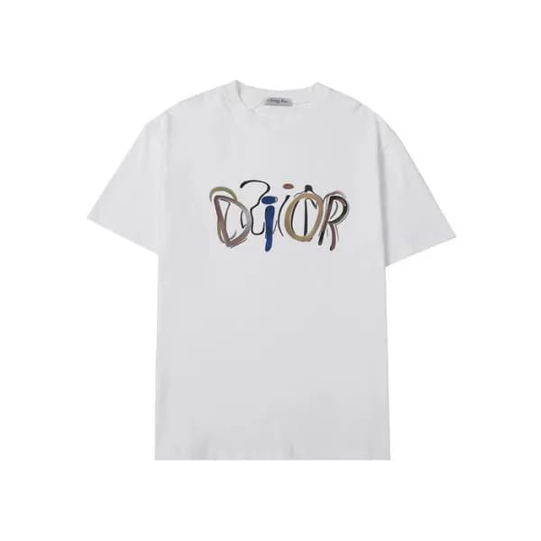 디올 남성 크루넥 화이트 반팔티 - Mens White Tshirts - dio01759x - 1