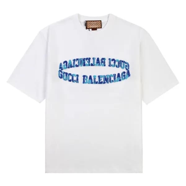 구찌 남성 크루넥 화이트 반팔티 - Mens White Tshirts - guc04769x - 1