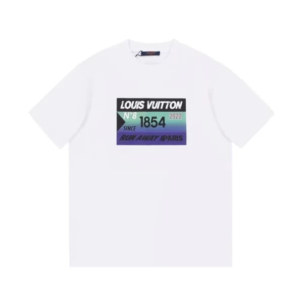 루이비통 남성 화이트 크루넥 반팔티 - Mens White Tshirts - lou0485… - 1