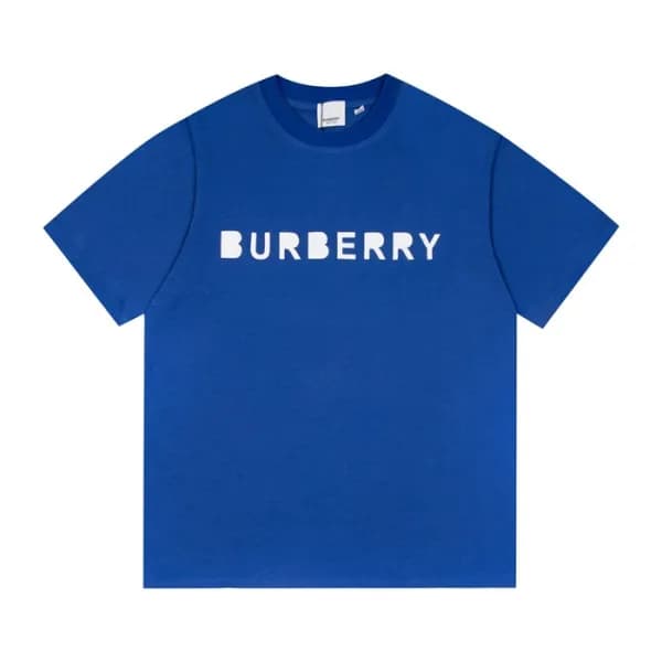 버버리 남성 블루 크루넥 반팔티 - Mens Blue Tshirts - Bur04364x - 1