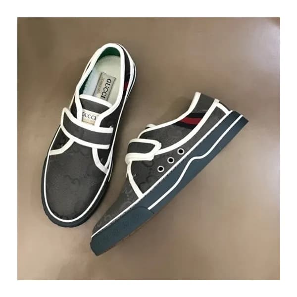 구찌 남/녀 테니스 그레이 스니커즈- Unisex Gray Sneakers - guc049… - 1