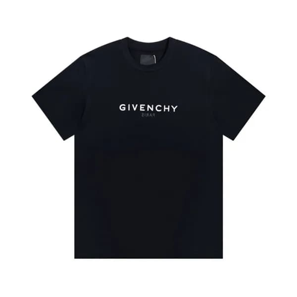 지방시 남성 크루넥 블랙 반팔티 - Mens Black Tshirts - giv0749x - 1