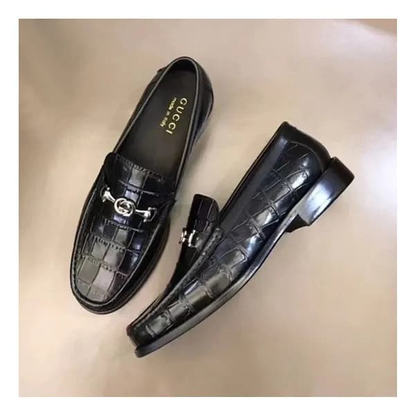 구찌 남성 비지니스 블랙 로퍼 - Mens Black Loafer - guc05094x - 1