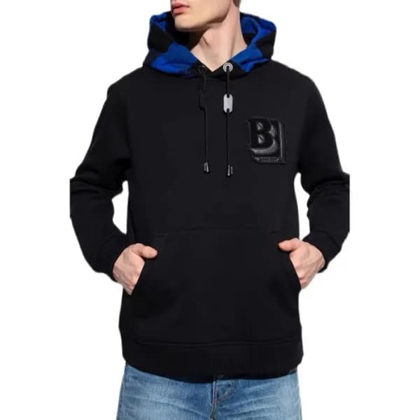 버버리 남성 클래식 네이비 후드티 - Burberry Mens Navy Hoodie - b… - 1