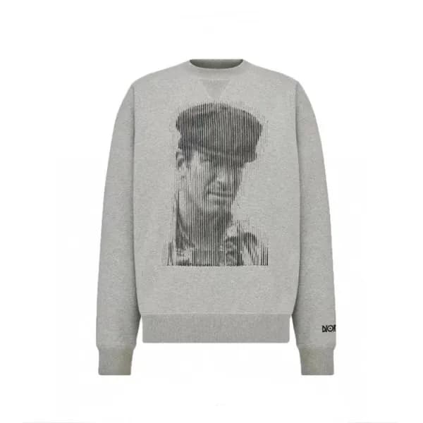 디올 남성 클래식 그레이 맨투맨 - Dior Mens Gray Tshirts - dio02… - 1