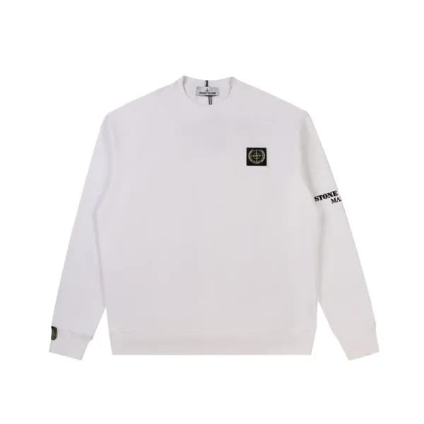 스톤아일랜드 남성 모던 화이트 맨투맨 - Stone Island Mens White Tsh… - 1