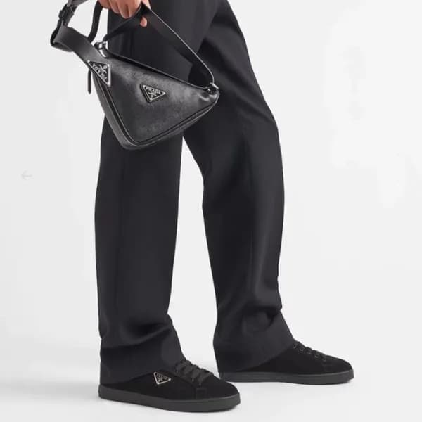프라다 남성 블랙 스니커즈 - Prada Mens Black Sneakers - pr38x - 1