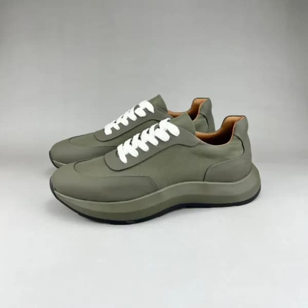 에르메스 남성 클래식 올리브 스니커즈 - Hermes Mens Olive Sneakers … - 1