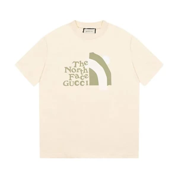 구찌 남/녀 아이보리 크루넥 반팔티 - Gucci Unisex Ivory Short sle… - 1