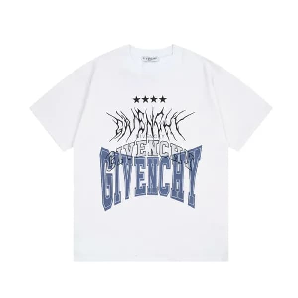 지방시 남성 크루넥 화이트 반팔티 - Givenchy Mens White Tshirts -… - 1