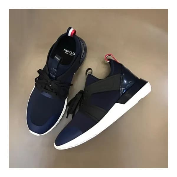 몽클레어 남성 블루 스니커즈 - Moncler Mens Blue Sneakers - mo1… - 1