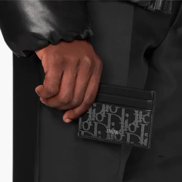 디올 남성 블랙 카드 지갑 - Dior Mens Black Card Wallets - di… - 1
