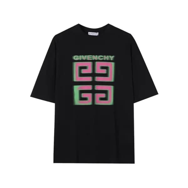 지방시 남성 크루넥 블랙 반팔티 - Givenchy Mens Black Short Slee… - 1