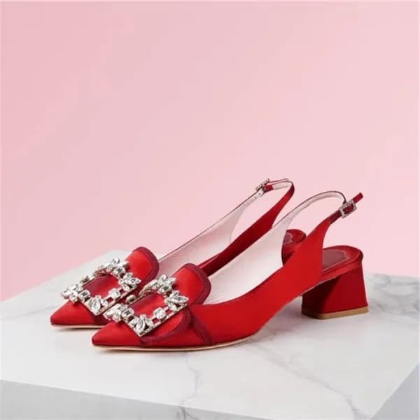 로저비비에 여성 레드 슬링백 - Roger Vivier Womens Red Sandals … - 1