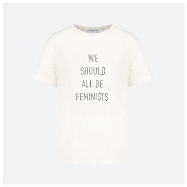 디올 여성 화이트 크루넥 반팔티 - Dior Womens White Short sleeve… - 1