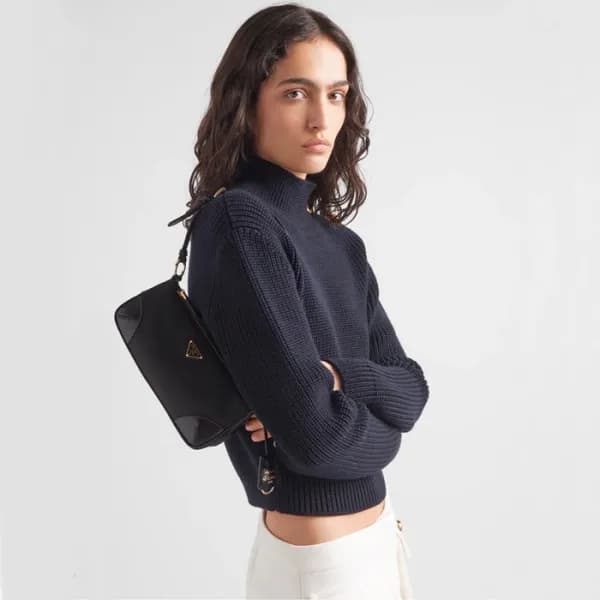 프라다 여성 블랙 숄더백 - Prada Womens Black Shoulder Bag - … - 1