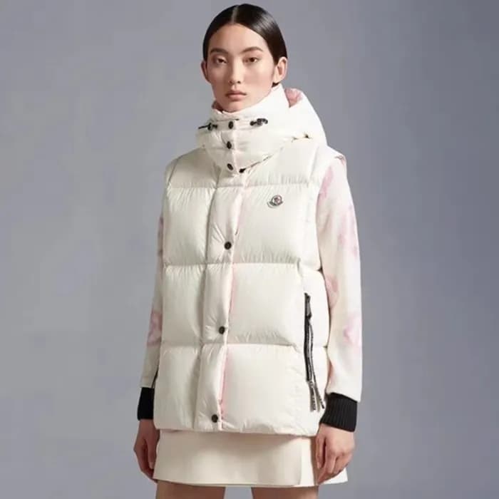 몽클레어 여성 화이트 덕다운 베스트 - Moncler Womens White Best - … - 1
