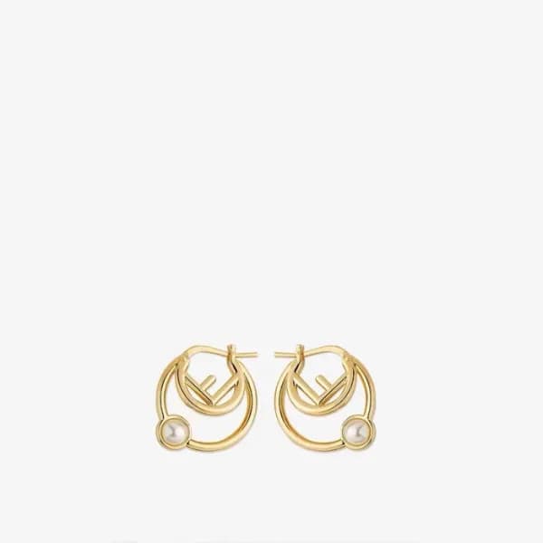 펜디 여성 옐로우 골드 이어링 - Fendi Womens Yellow-gold Earrin… - 1
