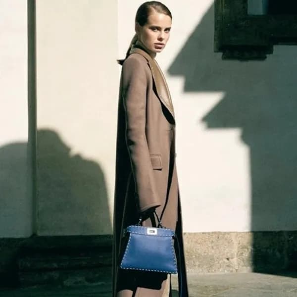 펜디 여성 블루 피카부 백 - Fendi Womens Blue Peekaboo - feb2… - 1
