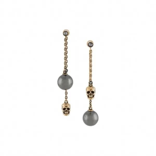 알렉산더 맥퀸 여성 골드 이어링 - Alexander Mcqueen Womens Gold … - 1