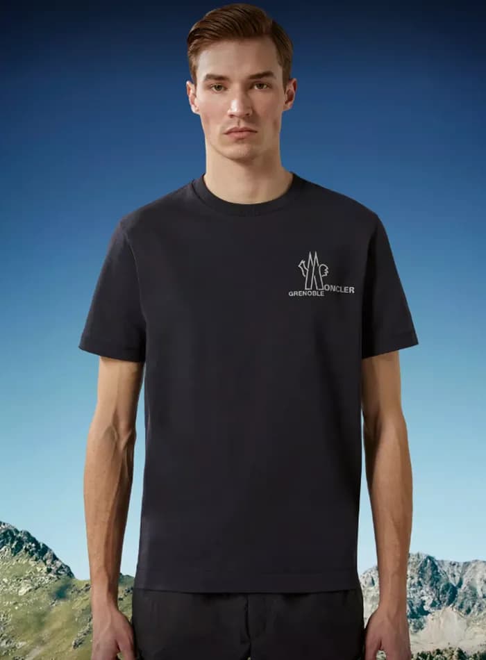 몽클레어 남성 블랙 티셔츠 - Moncler Mens Black Tshirts - moc1… - 1