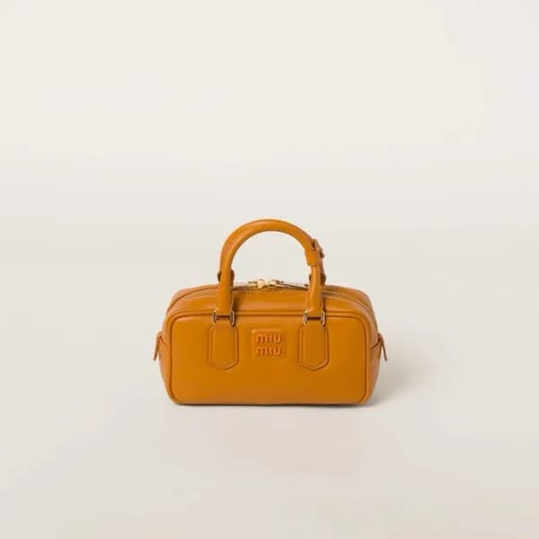 미우미우 여성 오렌지 아르카디 볼링백 - Miumiu Womens Arcadie Bag -… - 1