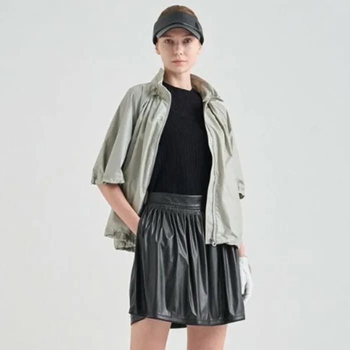 [LANVIN BLANC] 랑방블랑 여성 발수 페이크 레더 스커트 - gol546x - 1