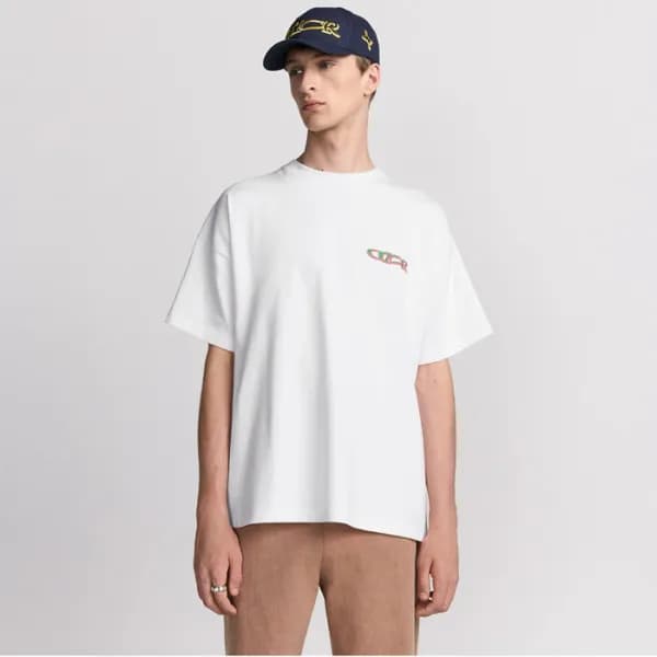 디올 남성 라운드 반팔 티셔츠 - Dior Mens Round Tshirt - dic400… - 1