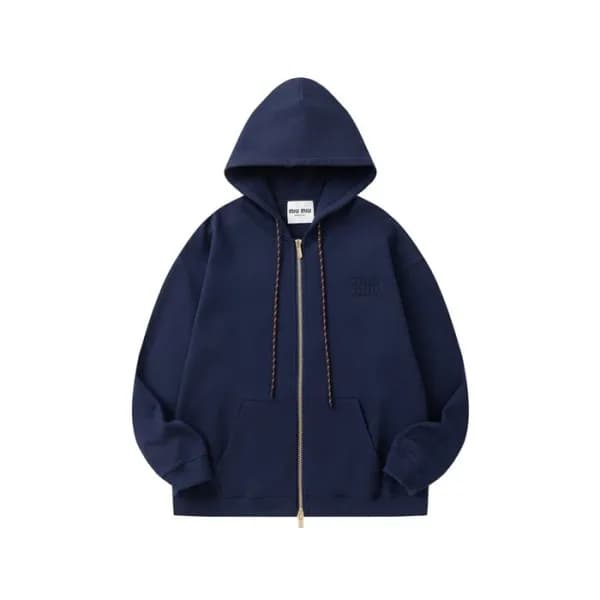 미우미우 남성 집업 후드티 - Miumiu Mens Zip-up Hoodie - mic41… - 1