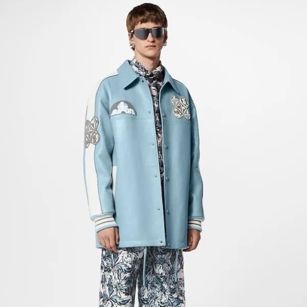 루이비통 남성 가죽 재킷 - Louis vuitton Mens Leather Jacket … - 1