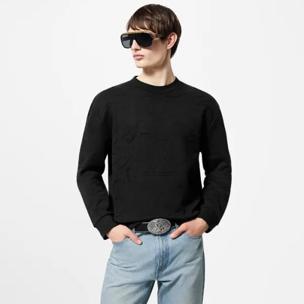 루이비통 남성 라운드 맨투맨 - Louis vuitton Mens Round Tshirt … - 1