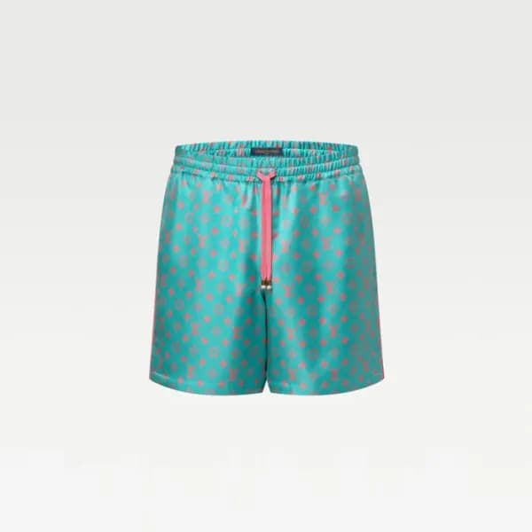 루이비통 남성 모노그램 실크 쇼츠 - Louis vuitton Mens Monogram S… - 1