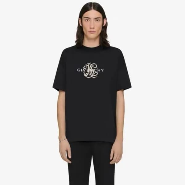 지방시 남성 라운드 반팔티 - Givenchy Mens Round Tshirt - gic7… - 1