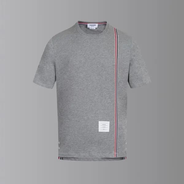 톰브라운 남성 라운드 반팔티 - Thom Browne Mens Round Tshirts -… - 1