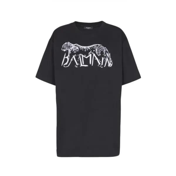 발망 남성 라운드 반팔티 - Balmain Mens Round Tshirt - bmc137… - 1