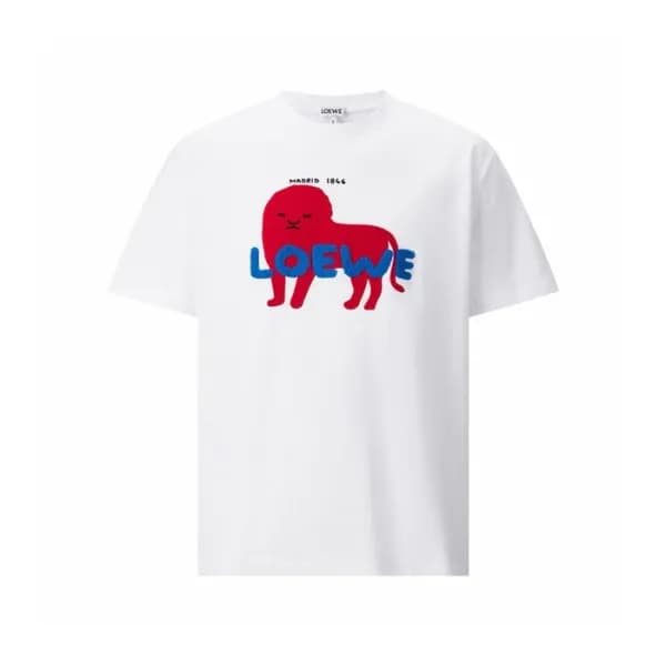 로에베 남성 라운드 반팔티 - Loewe Mens Round Tshirt - loc1594… - 1